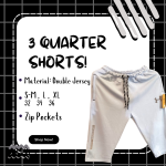 Premium White 3 Quarter Shorts for Men - Extra Comfort, Comfort Stretch, Export Quality