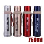 750ml Stainless Steel Sports Vacuum Flask Water Bottle - Hot and Cold Thermos