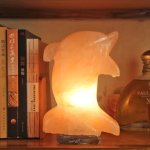 Himalayan Pink Salt Dolphin Lamp - 2/3kg with 15W Bulb | Natural Air Purifier for Home Decor