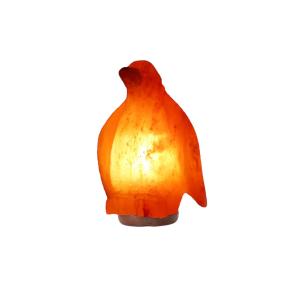 Handcrafted Himalayan Penguin Shape Salt Lamp - 2/3kg | Unique Home Decor & Air Purifier with Dimmer Switch