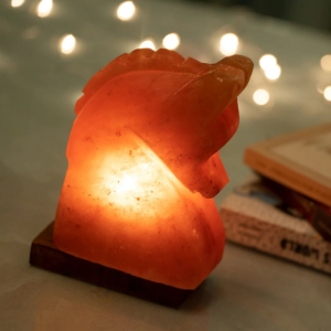 Hand-Crafted Himalayan Horse Salt Lamp - 2/3kg with 15W Bulb | Natural Air Purifier for Home & Office Decor