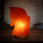 Hand-Crafted Himalayan Horse Salt Lamp - 2/3kg with 15W Bulb | Natural Air Purifier for Home & Office Decor