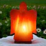 Hand-Crafted Himalayan Angel Shape Salt Lamp - 2/3kg | Natural Air Purifier with Serene Glow