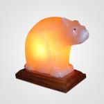 Hand-Crafted Himalayan Bear Shape Salt Lamp - 2/3kg | Natural Air Purifier for Home & Office Decor