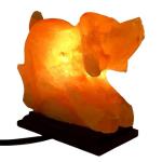 Hand-Carved Himalayan Dog Shape Salt Lamp - 2/3kg | Premium Ionic Air Purifier & Soothing Night Light