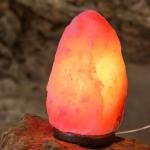 Himalayan Grey Natural Shape Salt Lamp (2/3kg) - Multi-Color Variants: Grey, White, Pink for Air Purification & Mood Lighting