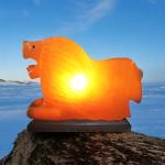 Hand-Crafted Himalayan Lion Shape Salt Lamp - 2/3kg | Natural Air Purifier & Soothing Night Light