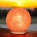 Globe Shaped Himalayan Salt Lamp - Natural Glow for Home Décor and Wellness