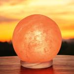 Globe Shaped Himalayan Salt Lamp - Natural Glow for Home Décor and Wellness