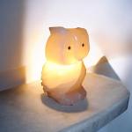 Hand-Crafted Himalayan Owl Shape Salt Lamp - Natural Air Purifier with Health Benefits for Home Decor