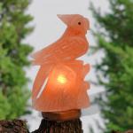 Hand-Crafted Parrot on Tree Salt Lamp - High Quality, Big Size Himalayan Rock Salt Lamp with 15W Bulb