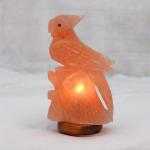 Hand-Crafted Parrot on Tree Salt Lamp - High Quality, Big Size Himalayan Rock Salt Lamp with 15W Bulb