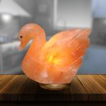 Himalayan Swan Shape Salt Lamp - 2/3kg | Handcrafted Air Purifier & Elegant Home Decor