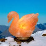 Himalayan Swan Shape Salt Lamp - 2/3kg | Handcrafted Air Purifier & Elegant Home Decor