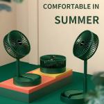 Rechargeable Mini Folding Telescopic Fan USB Rechargeable Floor Fan For Student Dormitory Home Outdoor Camping Office Small Desktop Fan