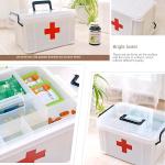 Transparent Plastic Medicine/Pills Storage Box/Organizer/First Aid Kit/Medicine Box