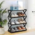 Household Simple Multi 3layer Space Saving Xshaped Shoe Rack Multi Functional Assembly Shoe Cabinet Dust Proof Storage Rack
