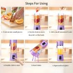 Juicer Blender 6 Blades USB Portable 380ml Mini Fruit Bottle Juicer Small Blender