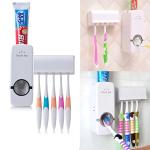 Hands-Free Toothpaste Dispenser & Brush Holder Combo