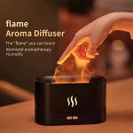 Flame Humidifier & Aroma Diffuser: Cozy Ambiance Anywhere