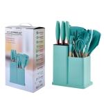 19 Pcs Silicon Cooking & Knife Set (random Color)