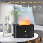 Flame Humidifier & Aroma Diffuser: Cozy Ambiance Anywhere