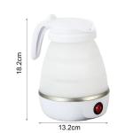 Foldable Kettle Coffee Pot Tea Kettle 1L Electric Space-Saving ABS Camping Home Travel Outdoor Heating Hot Water Cup