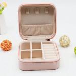 Leather Jewelry Storage Box & Organizer (Random Color)