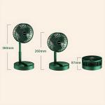 Rechargeable Mini Folding Telescopic Fan USB Rechargeable Floor Fan For Student Dormitory Home Outdoor Camping Office Small Desktop Fan