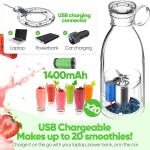 Portable And Electric Blender Bottle Juicer For Shakes And Smoothies, Mini Juicer Bottle