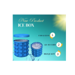 Magic Ice Cube Maker Genie Silicone - Space-Saving Ice Bucket