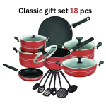 18-Piece Red Classic Cookware Gift Set