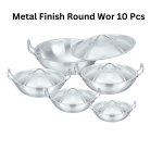 Ajwa Cookware 10-Piece Metal Finish Round Wok Set