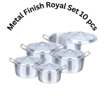 Ajwa Cookware Metal Finish Royal Set 10-Piece