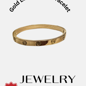 Gold Love Bangle Bracelet