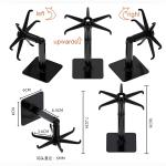 Rotating Sticking Hook Kitchen Tools Spoon Holder Stand 360 Degrees Rotated Punch