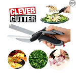 Clever Cutter2 In 1 Knife & Cutting Board Utility Cutter Stainless Steel Ourdoor Smart Vegetable Chops Your Favorite Fruits, Vegetables, Meats, Cheeses & More In Second