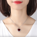 Love Large Heart Red Pendant