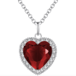 Love Large Heart Red Pendant