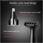 Ear Nose Hair Trimmer For Men Women USB Rechargeable Electric Facial Hair Trimmer With Dual-Edge Stainless Steel Blades