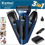 Kemei 3 In 1 Professional Hair Trimmer Nose Beard Trimmer Safe Face Care Hair Cutting Machine Rechargable Hair Clipper