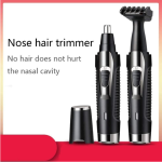 Ear Nose Hair Trimmer For Men Women USB Rechargeable Electric Facial Hair Trimmer With Dual-Edge Stainless Steel Blades