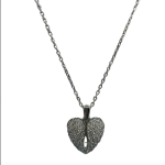 Stainless Steel Silver Wings To Fly Heart Pendant with Chain  925