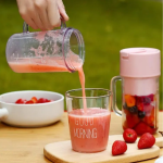 500ml Portable Juicer With Straw USB Electric Stainless Steel Fruit Juicer Cup Extractor Blender Juice Maker Machine For Kitchen