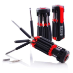 8in1 Screw Driver Screwdriver Tool Kit With LED Torch Multifunctional Screwdriver Multi Portable With 6LED Torch Tools Light Up Flashlight Maintenance