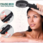 5 Modes Adjustable Shower Head High Pressure Water Saving Shower One-Key Stop Water Massage Shower Head For Bathroom Accessories