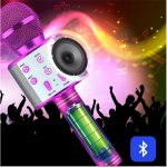 Wireless Microphone,Bluetooth Can Connect Many Devices With Speaker Rechargeable Portable Mic For Family Party