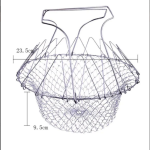 Vegetable Frying, Foldable Strainer, Chef Basket 12 IN 1