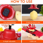 10 In 1 Multi-Function Vegetable And Fruit Chopper, Mandoline Slicer,
