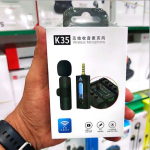 K35 Wireless MicroPhone 3.5MM JACK K35 Lavalier True Wireless Single Microphone